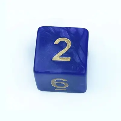 Acrylic 6-Sided Dice for Tabletop RPG and Board Games
