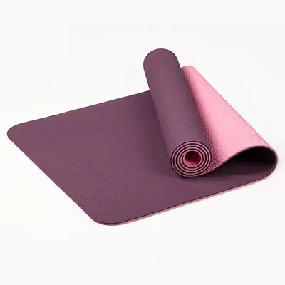 Non-Slip Yoga Mat 183x80x0.6 cm, Solid Color, Wide for Beginners - 6