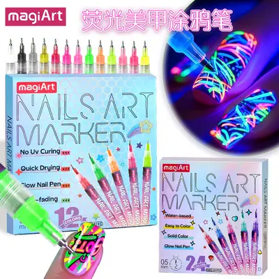 0,5 mm Fluoreszierender Nagelstift, Neonfarbe, Acryl-Marker
