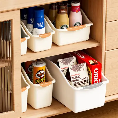 Cabinet storage box roll box kitchen organizer miscellaneous items snack spice basket drawer type miscellaneous items sorting basket