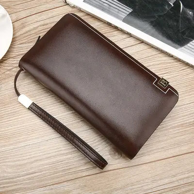 Men's Long Zip Wallet, Casual Hand Bag, Large Capacity - 8