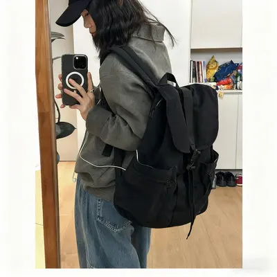 Naylon Açık Hava Sırt Çantası Unisex Büyük Hacim Öğrenci - 6