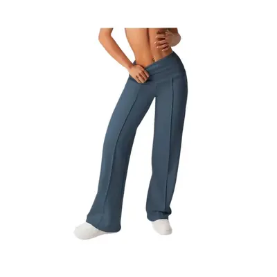 Schmal geschnittene lange Outdoor-Sporthose mit Bundnaht und Taschen