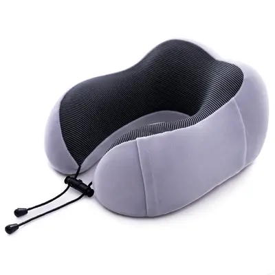 Memory Foam U-Shaped Neck Pillow, Portable Travel - 7