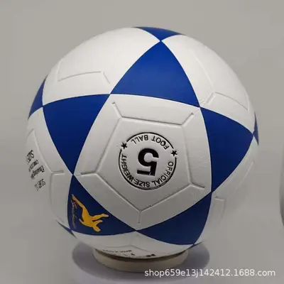 PVC Dikişli Deri Futbol Top No. 5, Aşınmaya Dayanıklı PU, Yetişkin - 8