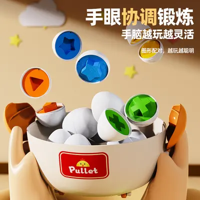 Chick Shape Matching Toy, Smart Egg Educational Set - 4