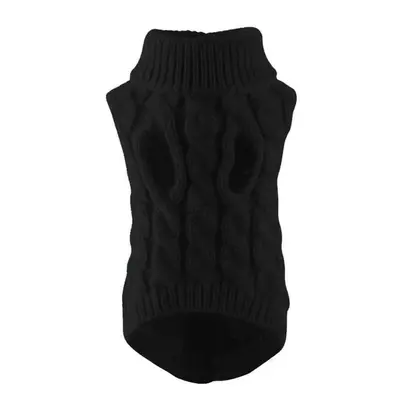 Einfarbiger Strickpullover für Hunde, Herbst und Winter - 7