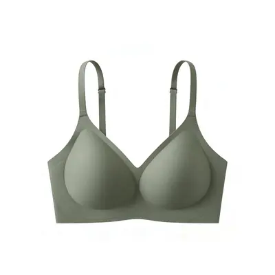 Seamless Wireless Bra, Thin Teardrop Cup, Open Back, for Large Busts - 8