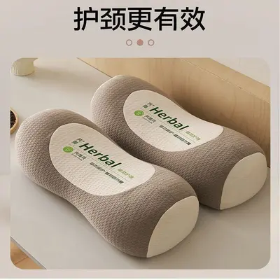 Buckwheat pillow with removable core, neck support