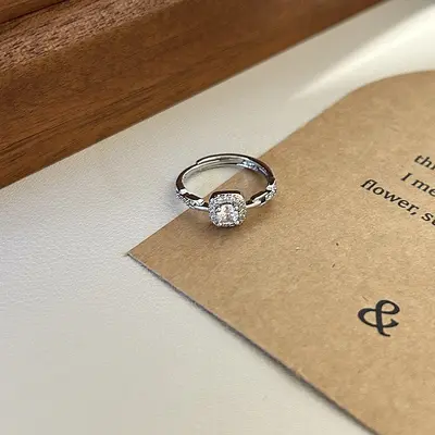 Pink Zircon Eternity Ring for Women, Stackable - 10