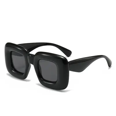 Quirky Thick-Frame Women's Sunglasses UV-Protection - 4