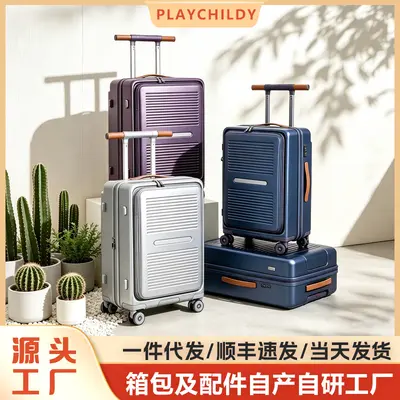Waterproof Trolley Suitcase with Laptop Compartment and Combination Lock