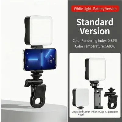 Akıllı Telefon Selfie Canlı Yayın Dolgu Işığı RGB Taşınabilir Kamera Fotoğraf Video Güzellik LED Tofu Cep Işık Lambası - 9