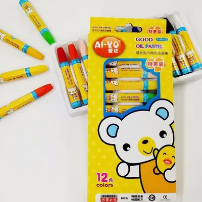 Children's Oil Pastel Set, 12 to 36 Colors