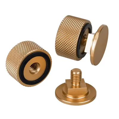 Anodized Aluminum Helmet Connector with Silicone Gasket Screw Head - 9
