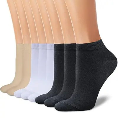 Men's Thin Antibacterial Deodorant Ankle Socks - 10