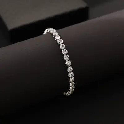 Full Zircon Tennis Couple Bracelet for Men and Women, Colourful Jewellery