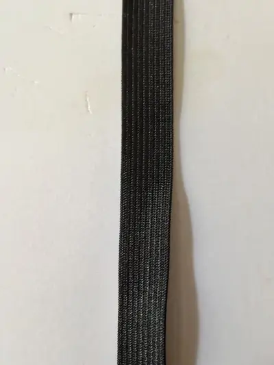 Hakeli elastik band, siyah beyaz renkli kalın gummiband - 8