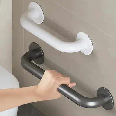 Paslanmaz Çelik Banyo Tutamağı, Delik Açmadan Montaj, Kaymaz Yaşlı Güvenlik Tutacağı