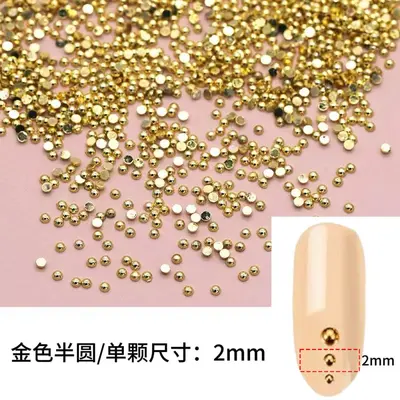 Metal Punk Mini Square Rivets for Nail Art and DIY Jewelry - 7