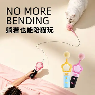 逗猫电动猫玩具逗猫神器电动逗猫器一件弹射消耗体力玩具猫用品