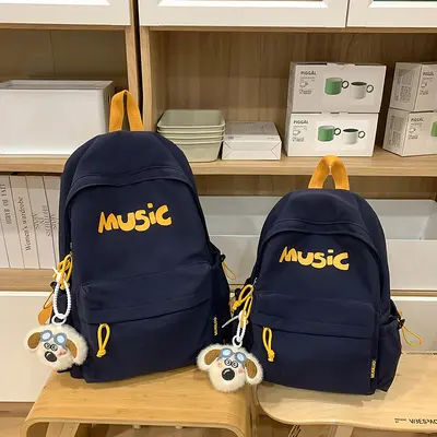 Korean style college style school backpacks for boys and girls, fashionable large capacity travel backpacks, lightweight middle and high school student backpacks - 9