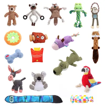 Amazon Pet Supplies Игрушки для собак плюшевые Mega Collection интерактивные устойчивые к жеванию пищалки интерактивные игрушки для собак - 6