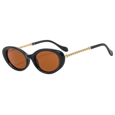 Retro Küçük Oval Kadın Güneş Gözlüğü, Moda Model - 11