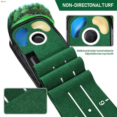 Golf Putting Practice Mat for Indoor and Outdoor Training