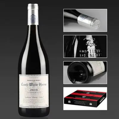 French Cabernet Sauvignon Merlot Dry Red Wine, 6-Bottle Case