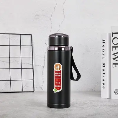 Çay Süzgeçli Taşınabilir Termos Şişe 304 Paslanmaz Çelik Büyük Kapasite - 10
