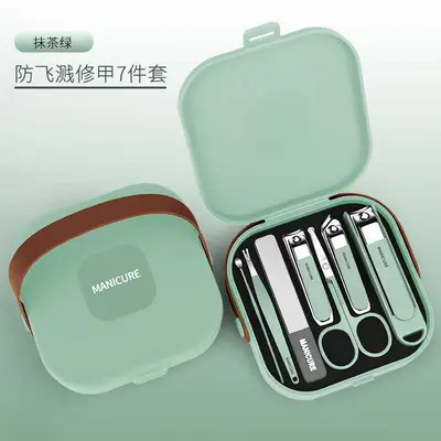 德国指甲剪刀套装家用高档七件套指甲刀便携防飞溅指甲钳修脚工具 - 9