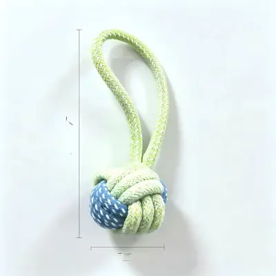 Durable Chew Rope Knot Ball Dog Toy Set for Small and Medium Dogs - 10