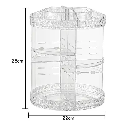 Drehbarer Acryl-Kosmetik-Organizer Schreibtisch Lagerregal - 8