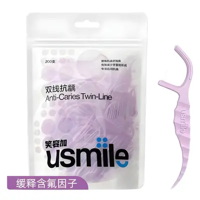 Diş ipi çubuğu, ultra ince, mint aromalı, taşınabilir paket - 5