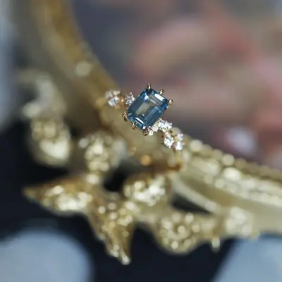 London-Blau Topas Ring, Luxus - 2