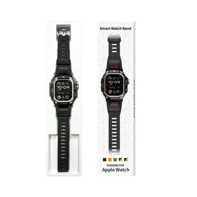 For Apple Watch iWatch 49 Ultra 3 Black Gold Protective Case - 13