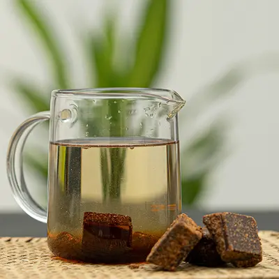 Guangxi Geleneksel Esmer Şeker Küpü, Zencefilli Adet Çayı, 250 g