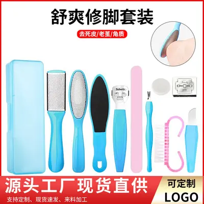脚板搓修脚工具套装去死皮老茧足部磨脚器脚底后跟脚板锉刮脚刨刀 - 2