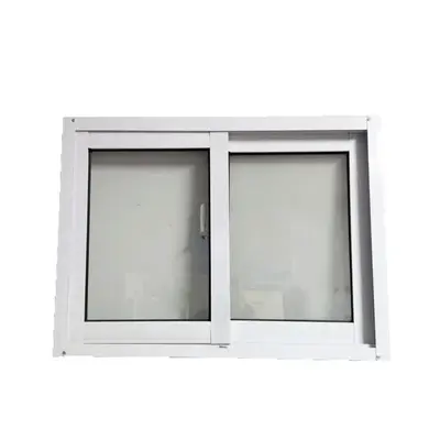 Alüminyum alaşımlı sürgülü pencere, beyaz, havalandırmalı