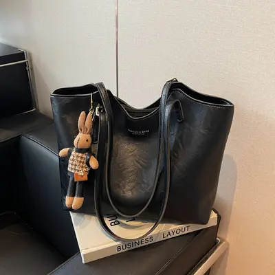 Women's Large Autumn Winter Tote Bag, 2026 Single Shoulder Bag - 1