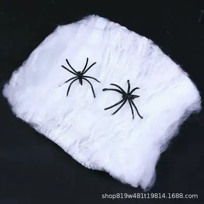 Glowing Halloween Spider Web Cotton, Fluorescent, Glow-in-the-Dark - 8