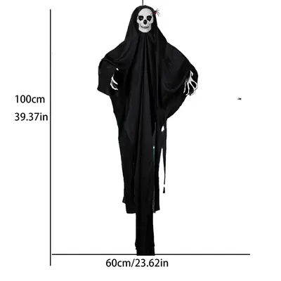 Halloween Hanging Horror Skeleton and Weeping Ghost Outdoor Decoration