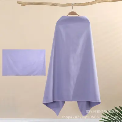 Quick-drying bath towel for men and women, swimming, outdoor sports, fitness, bathing, heat retention, portable, hot spring, snap button, water-absorbent - 7