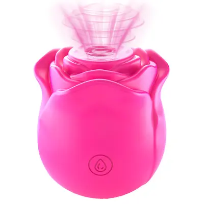 Suction Vibrator Rose Shape with Automatic Massage - 8
