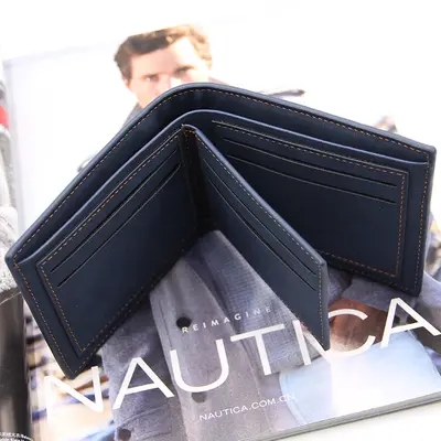 Men's Short Wallet, Large Capacity, Frosted Retro Business Wallet - 3