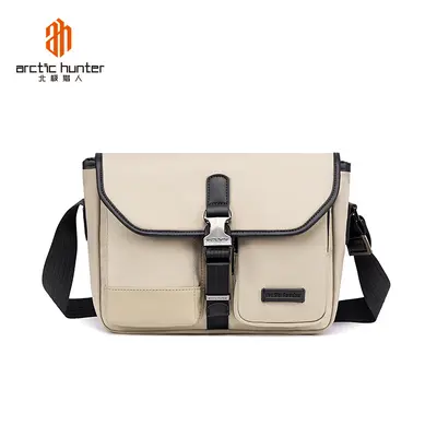 Men's Crossbody Bag High-End Multi-Functional Water-Resistant Single Shoulder Bag Casual Commute Nylon Sling Bag