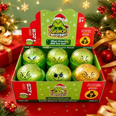 Noel Grinch Yapı Blokları Hamur Topu Stres Oyuncağı, Gizli Model Kör Kutu - 13