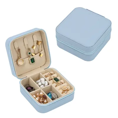 Tragbare Schmuckschatulle über Grenzen hinweg, Mini-Schmuckspeicherbox, kompakte Reise-Schmuck-Verpackungsbox für Ringe - 11