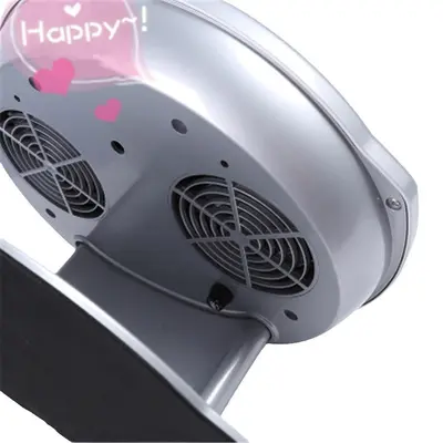 Induction nail art polish dryer, cold and hot air